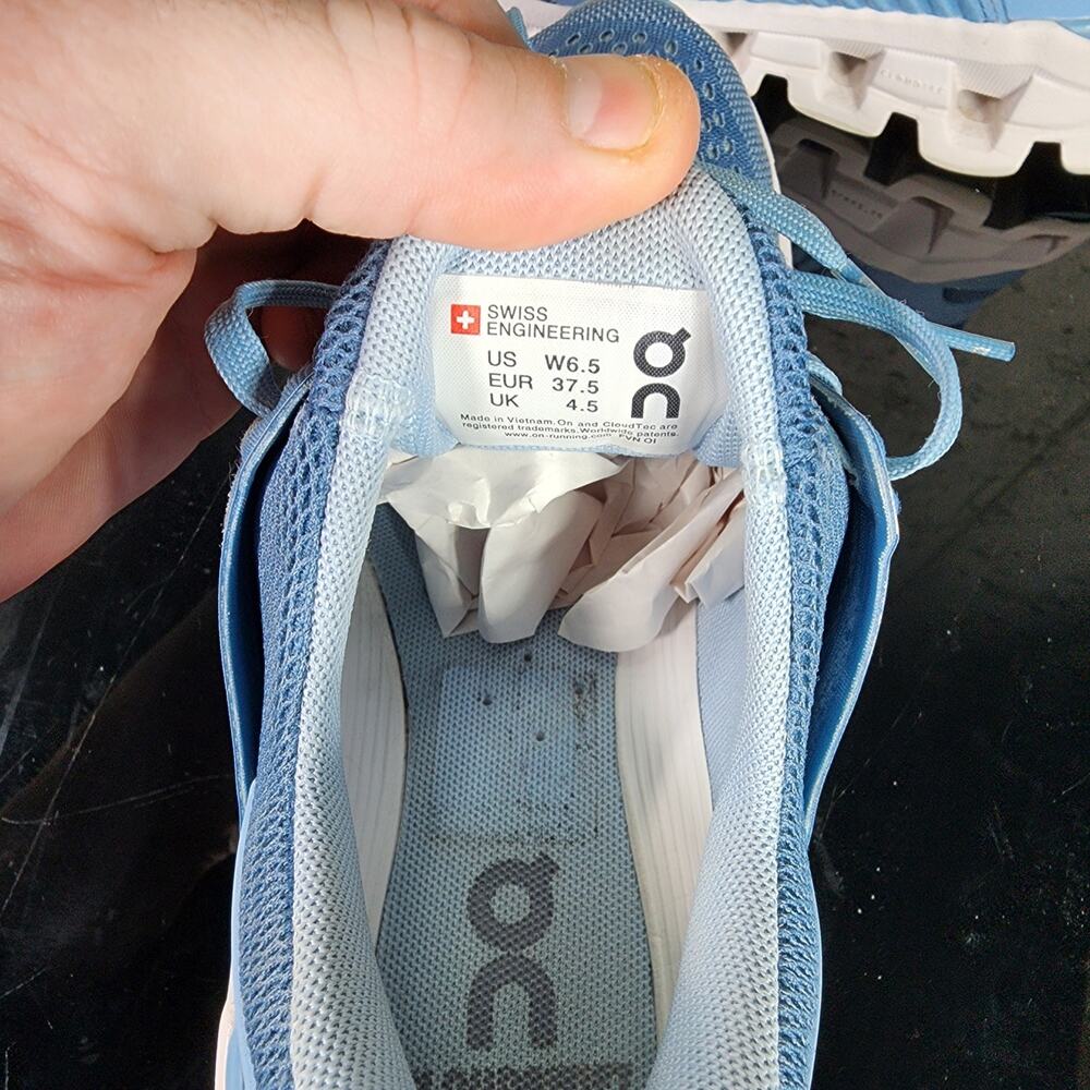 On Running Cloudswift Womens Size 6.5 Lake Sky Blue Running Shoes - Picture 4 of 6